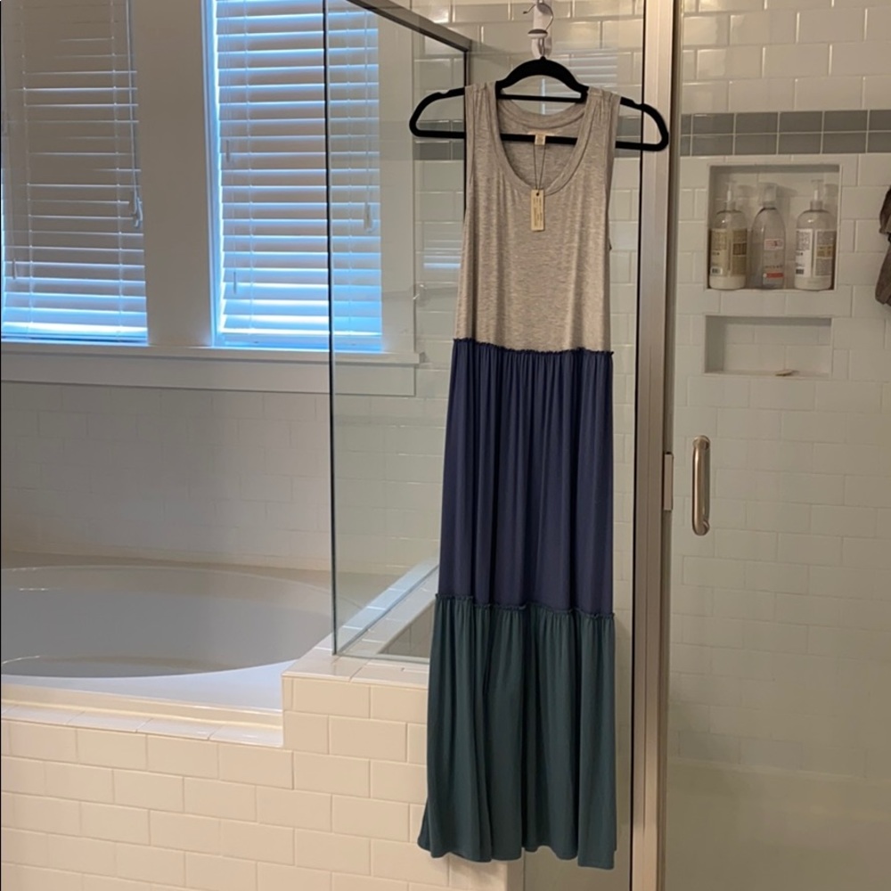 Cupio Blush Multi Tier Maxi Dress